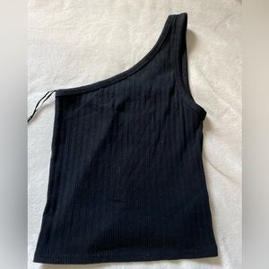 Off the shoulder black tank in size S